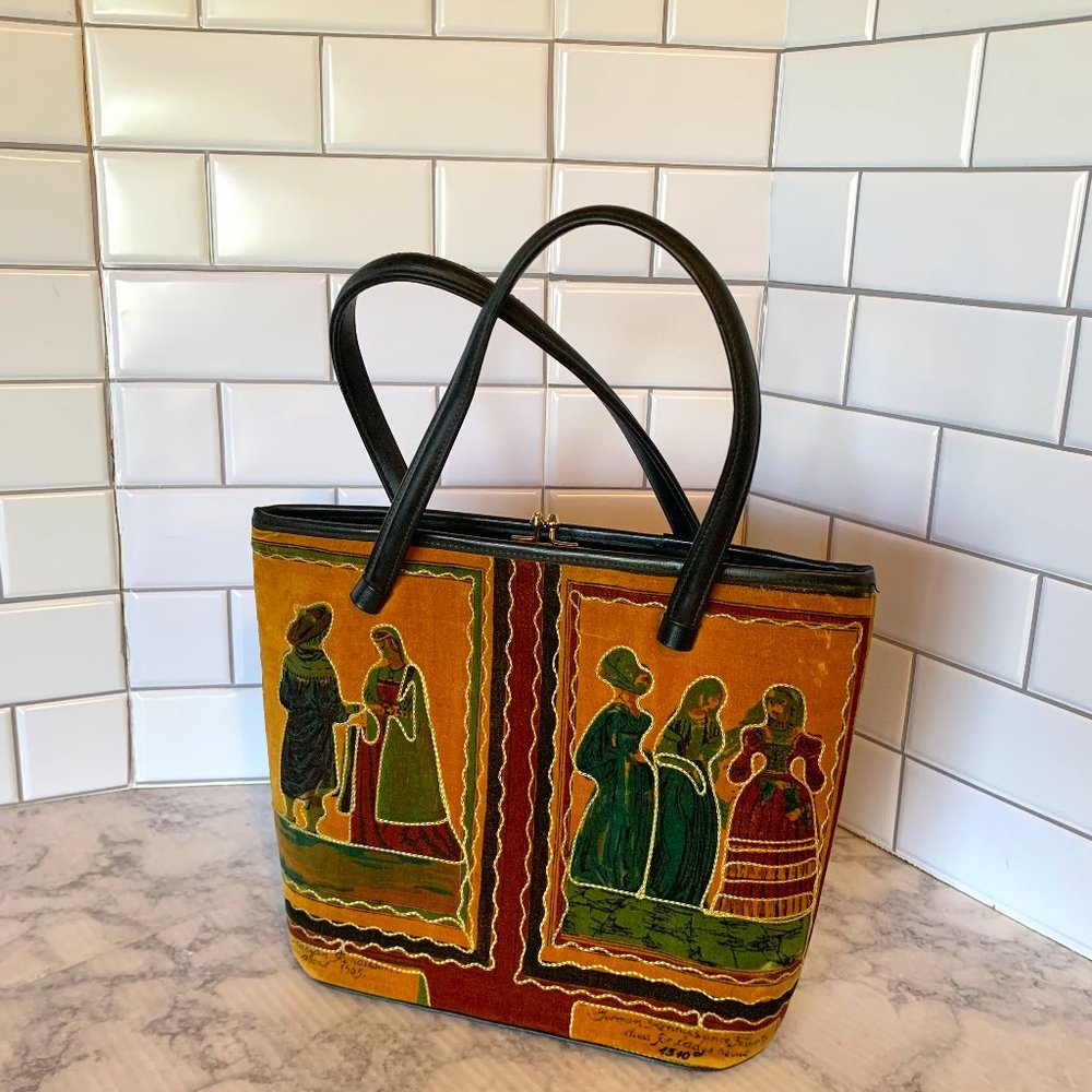 Vintage Velvet Italian/German Renaissence Purse